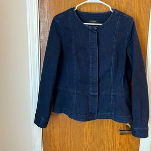 Ann Taylor Peplum Denim Jacket